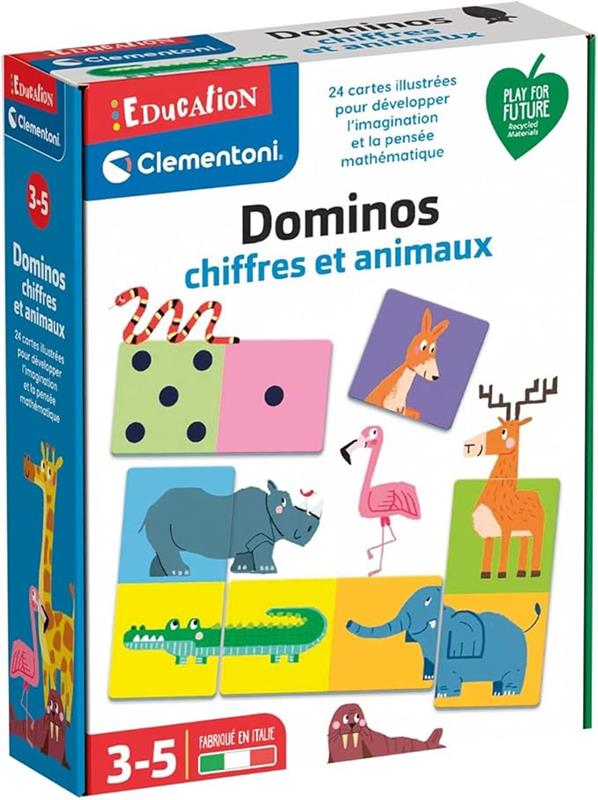 Clementoni – Dominos Chiffres et Animaux
