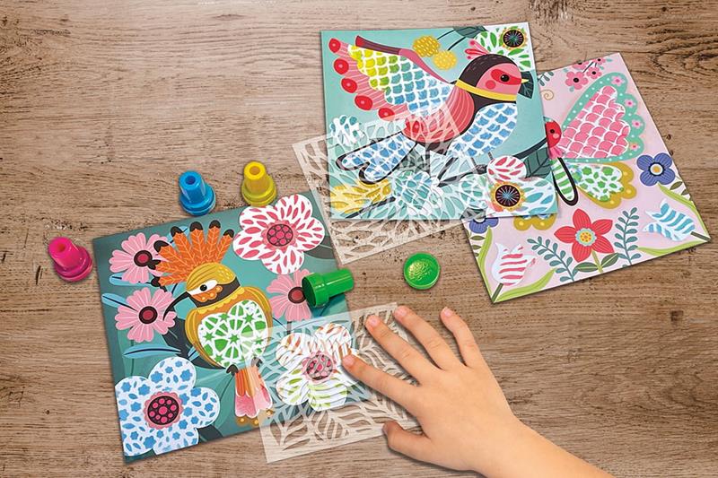 Crea Lign' Pattern Stencils – Spring Colors