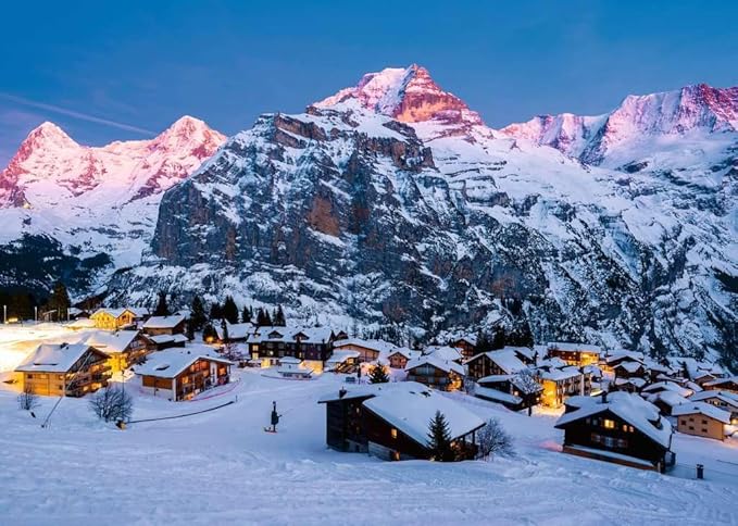 Ravensburger Puzzle - Beautiful Mountains : Bernese Oberland, Murren - 1000 Pieces