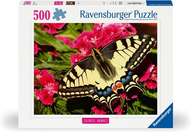 Ravensburger Puzzle – Colorful animals : Butterfly – 500 Pieces