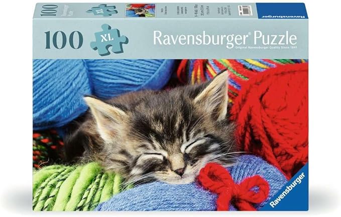 Ravensburger Puzzle - Wool Cat - 100 Pieces XL