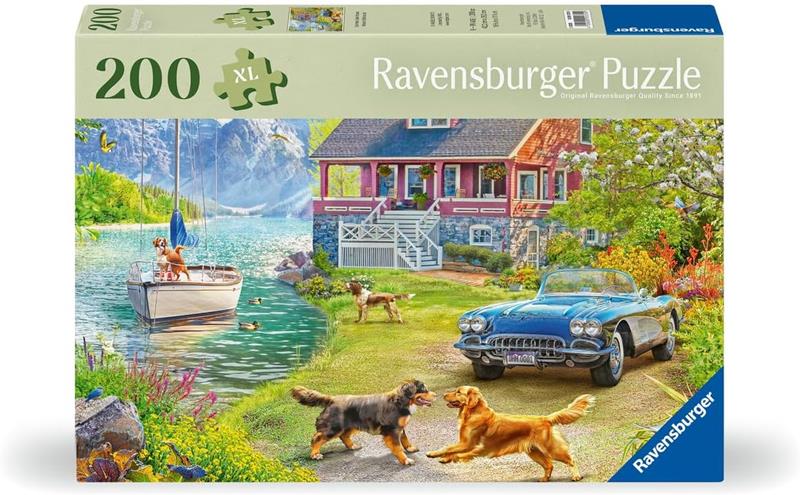 Ravensburger Puzzle - Summer Lake House - 200 Pieces XL