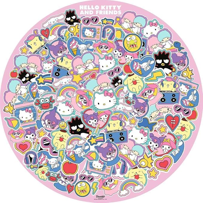 Round Ravensburger Puzzle - Hello Kitty - 500 Pieces