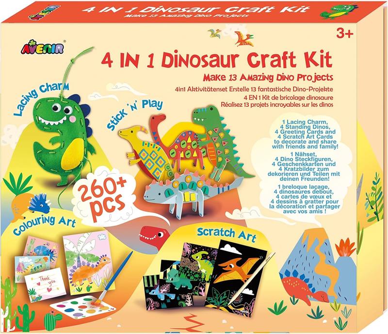 4-in-1 Dinosaur Craft Kit