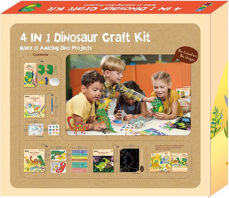 4-in-1 Dinosaur Craft Kit