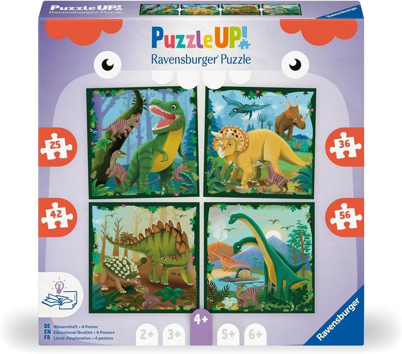 Ravensburger Puzzle Up Jigsaw – Dinosaurs – 25/36/42/56 pieces