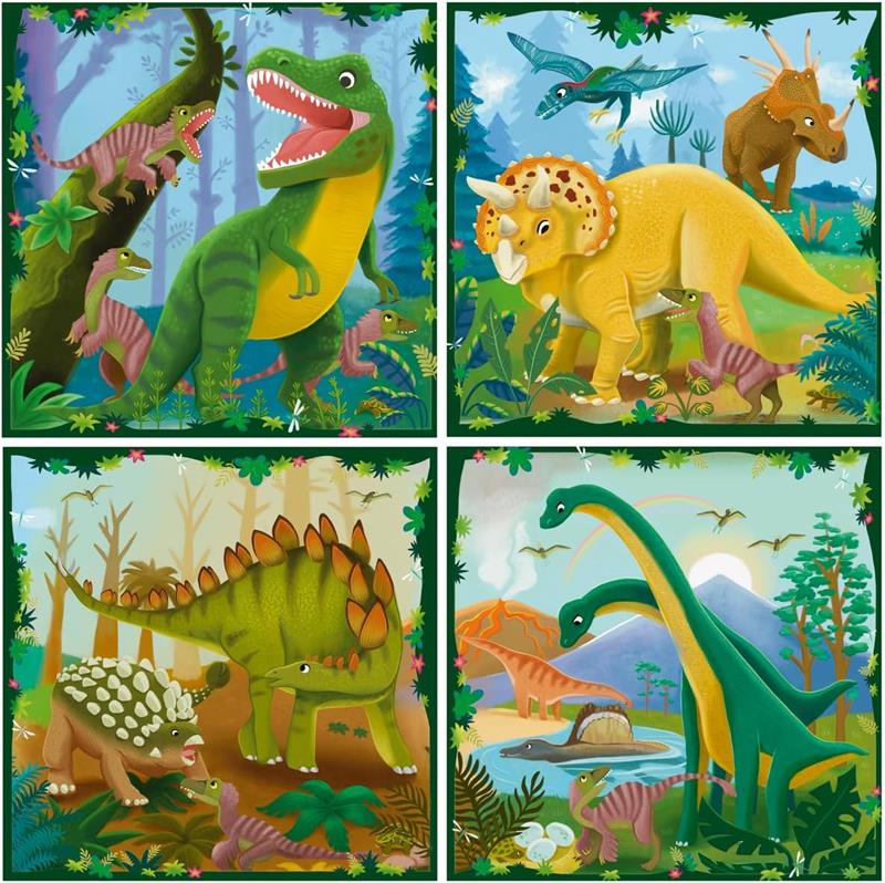 Casse-tête Ravensburger Puzzle Up - Les dinosaures- 25/36/42/56 pièces