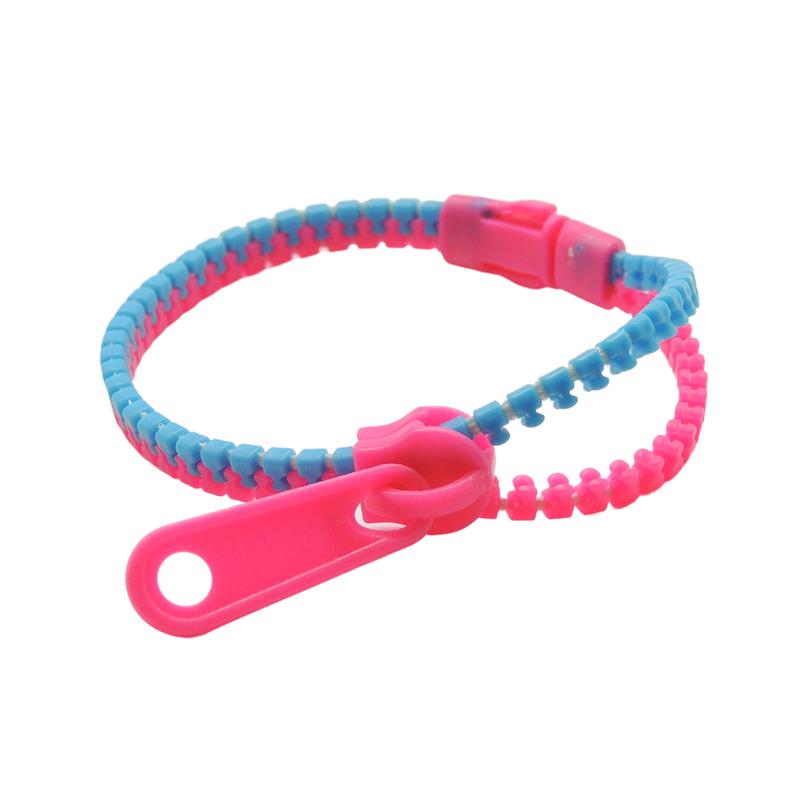 Bracelet à fermeture éclair - couleurs assorties