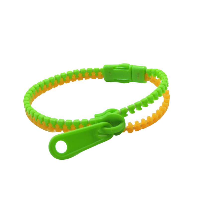 Bracelet à fermeture éclair - couleurs assorties