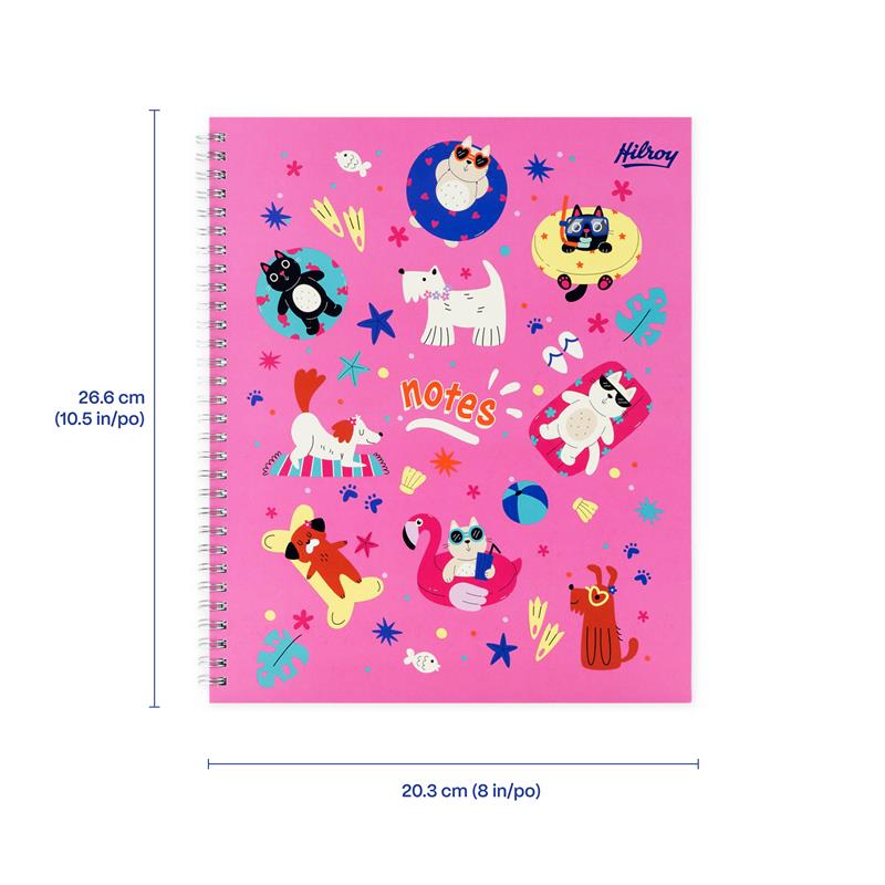 Cahier de notes à spirale Hilroy – Chiens en vacances