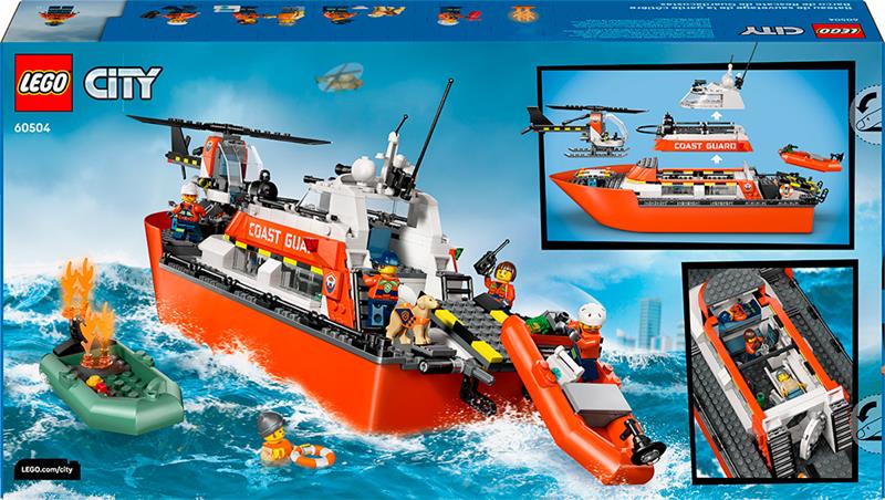 LEGO City - Le bateau de sauvetage et l'hélicoptère des garde-côtes