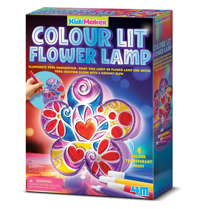 Colour Lit Flower Lamp