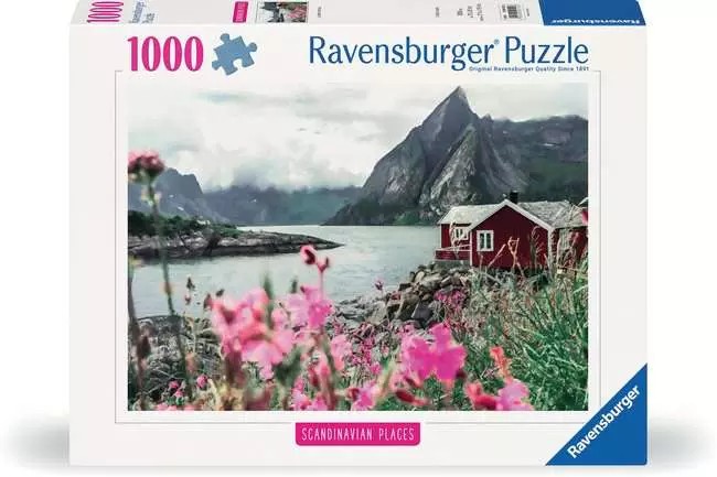Casse-tête Ravensburger - Lieux scandinaves : Lofoten, Norvège – 1000 pièces