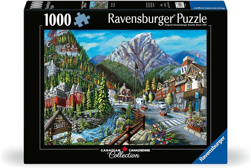 Casse-tête Ravensburger - Collection Canadienne - Bienvenue à Banff - 1000 pièces