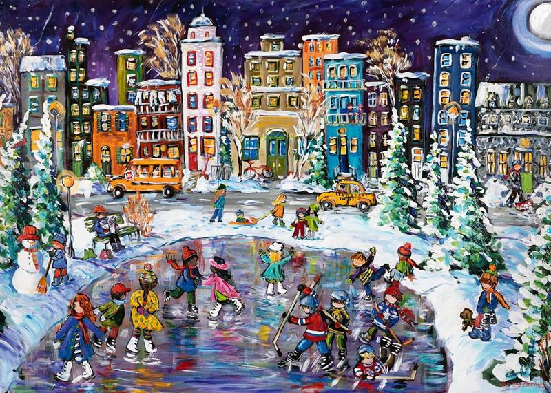 Casse-tête Ravensburger - Collection Canadienne - Lumières des villes Canadiennes - 1000 pièces