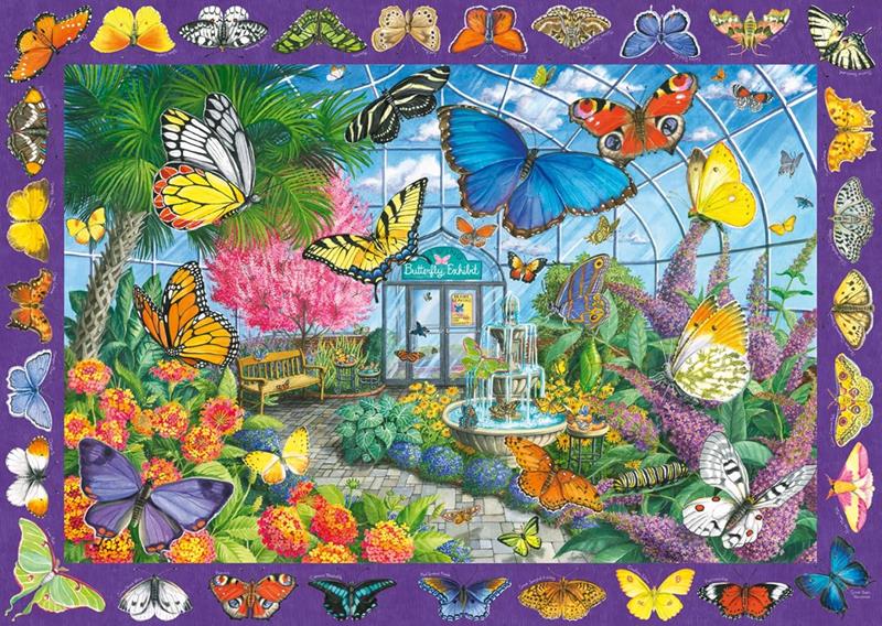 Casse-tête Ravensburger - Le jardin des papillons - 500 pièces