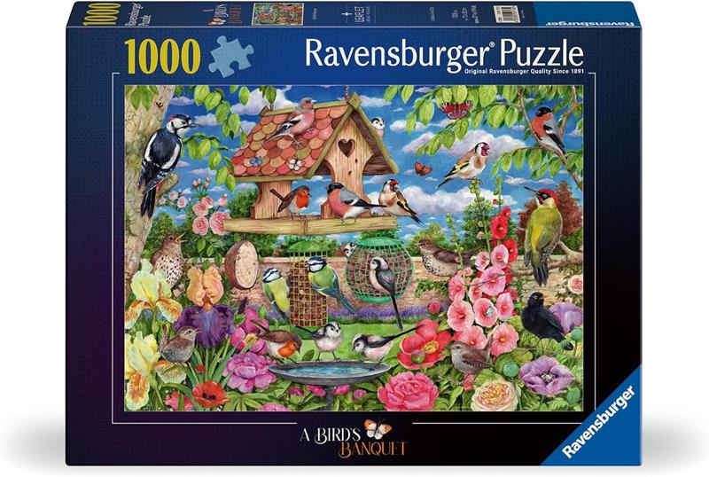 Casse-tête Ravensburger - Le banquet des oiseaux - 1000 pièces