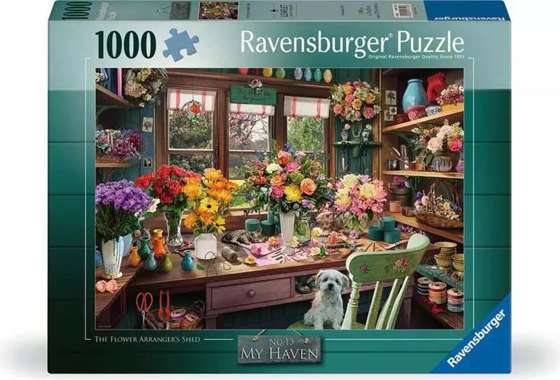 Casse-tête Ravensburger - Le cabanon du fleuriste - 1000 pièces