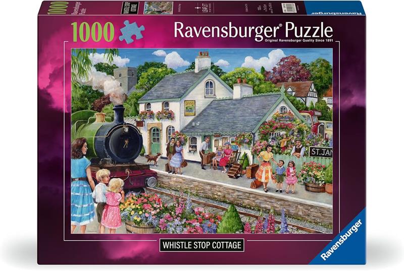 Casse-tête Ravensburger - L'halte ferroviaire Cottage - 1000 pièces
