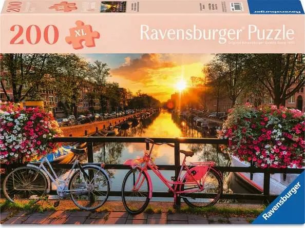 Casse-tête Ravensburger - Coucher du soleil à Amsterdam - 200 pièces XL