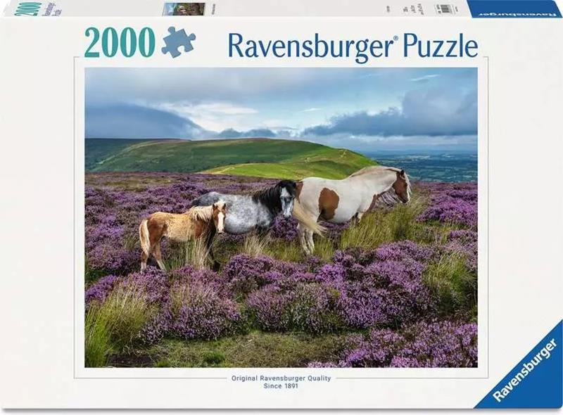 Ravensburger Puzzle – Wild Horses in the Heather – 2000 Pieces