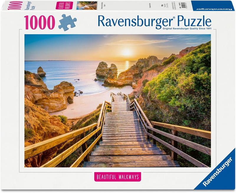 Casse-tête Ravensburger - Escalier vers la plage de Camilo, Algarve - 1000 pièces