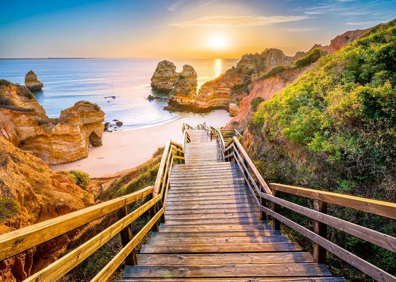 Casse-tête Ravensburger - Escalier vers la plage de Camilo, Algarve - 1000 pièces