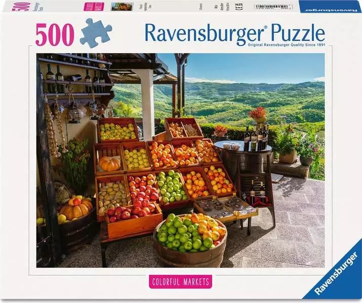 Casse-tête Ravensburger - Le marché de fruits en Croatie - 500 pièces