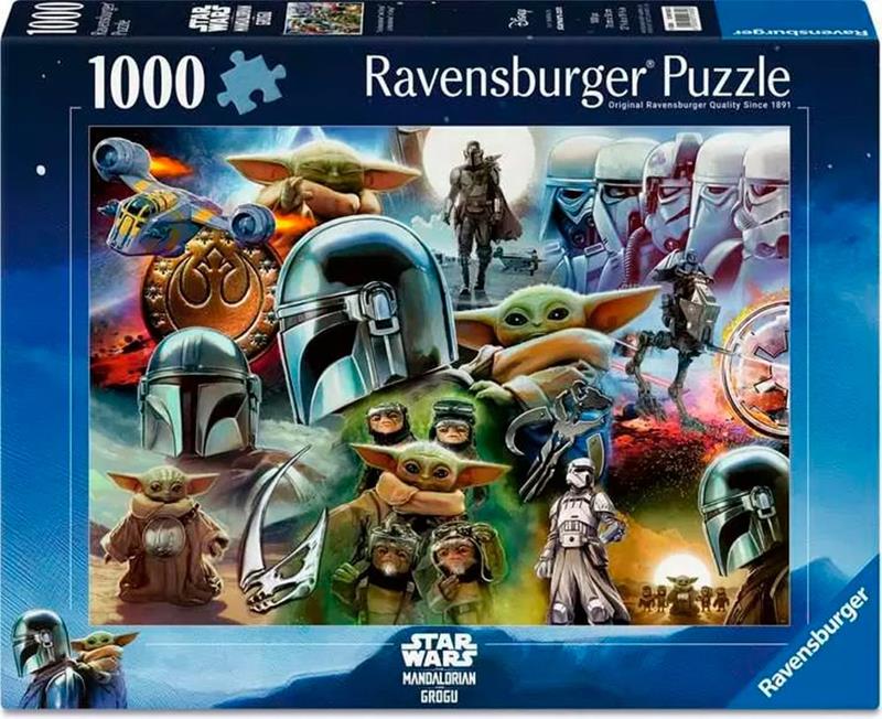 Casse-tête Ravensburger - Star Wars : Mandolorian et Grogu - 1000 pièces