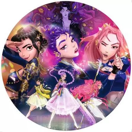 Casse-tête Ravensburger Rond – K-Pop Demon Hunters – 500 pièces