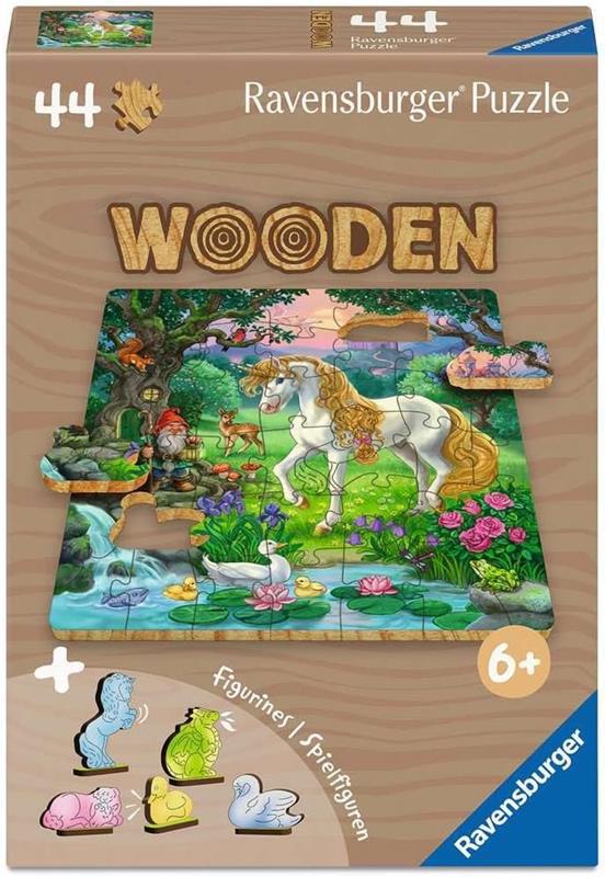 Casse-tête en bois Ravensburger - La licorne - 44 pièces