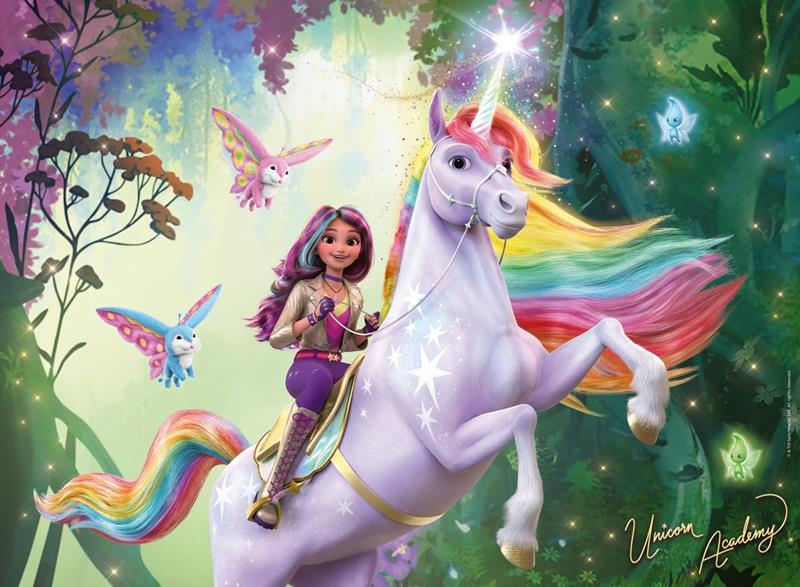 Ravensburger Puzzle – Unicorn Academy: Sophia and Wildstar – 100 XXL Pieces