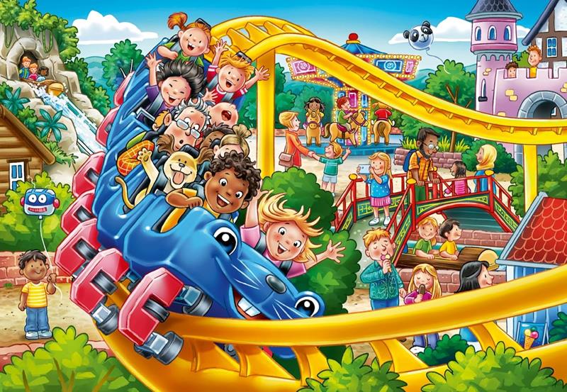 Casse-tête Ravensburger - Parc d'attraction - 2 x 24 pièces