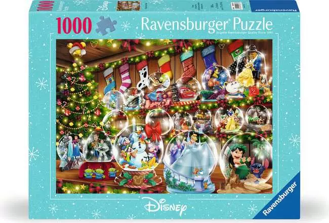 Casse-tête Ravensburger - Boules à neige Disney - 1000 pièces