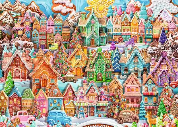 Casse-tête Ravensburger - Noël au village des cookies - 1000 pièces