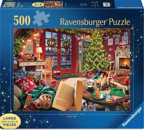 Casse-tête Ravensburger – Retraite de Noël Douillette – 500 pièces