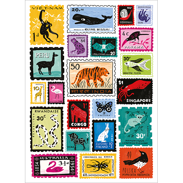 Happily Puzzle – Stamped by Lena Jones – 1000 Pieces