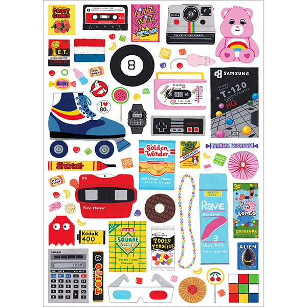 Happily Puzzle – In the 80’s by Holly Maguire – 1000 Pieces