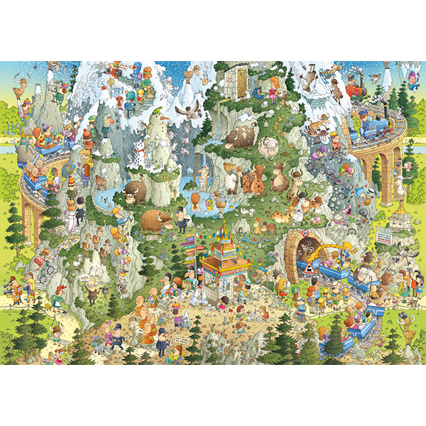 Heye Puzzle – Himalayan Habitat, Funky Zoo – 1000 Pieces