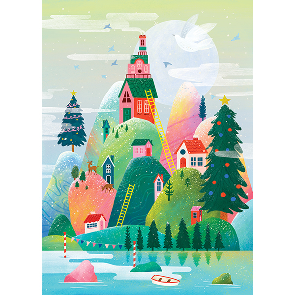Casse-tête Holiyay - L'île de Noël de Chanell Kristen - 1000 pièces