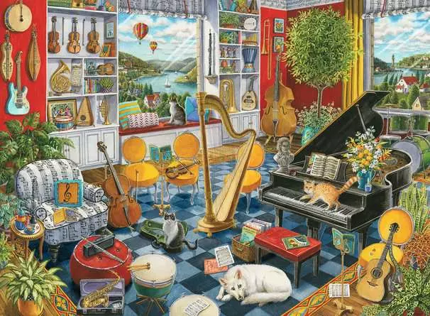 Casse-tête Ravensburger - La salle de musique - 500 pièces