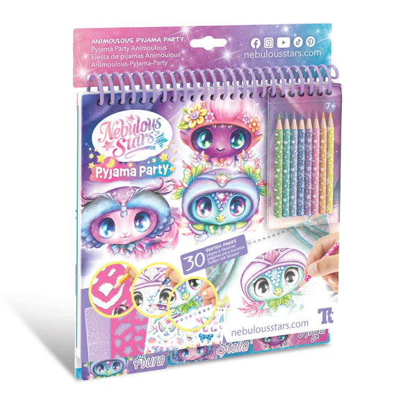 Nebulous Stars Sketchbook - Pyjama Party Animoulous