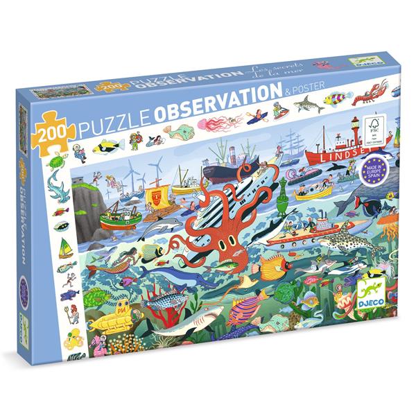 Puzzle Observation : Les secrets de la mer - 200 pièces