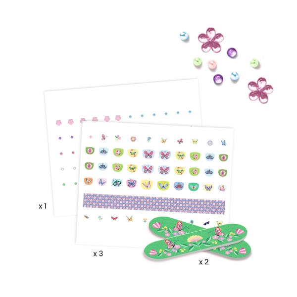 Collant à ongles Djeco - Papillons de printemps