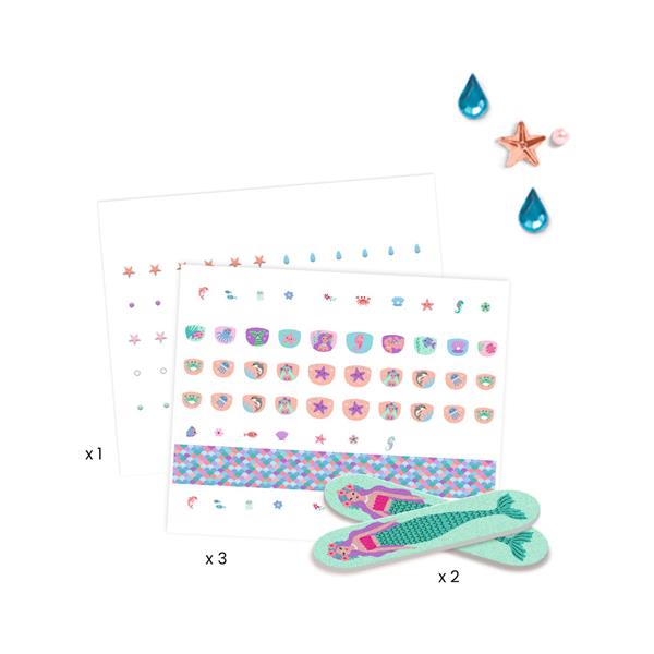 Collant à ongles Djeco - Douceur marine