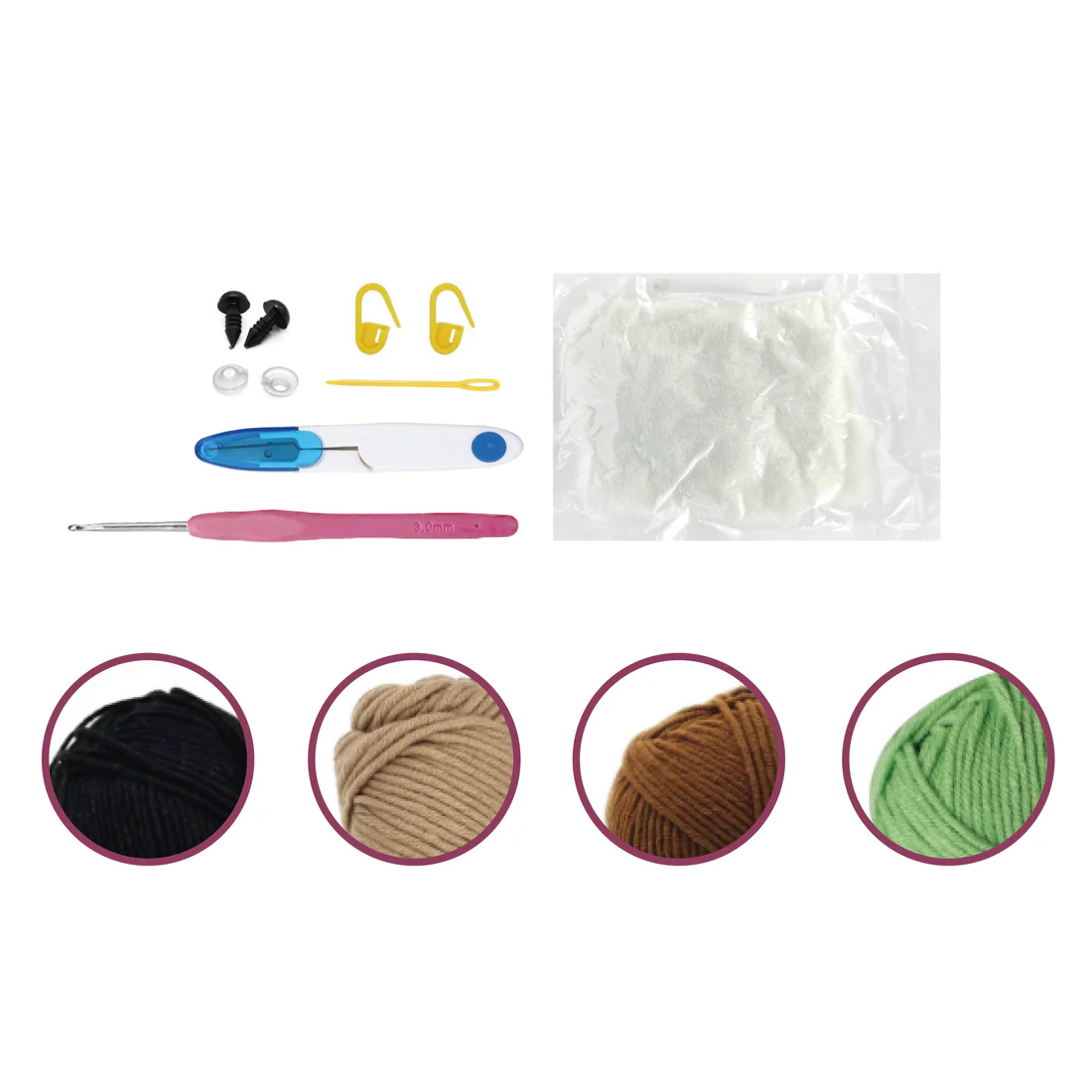 Kit DIY crochet - Succulente