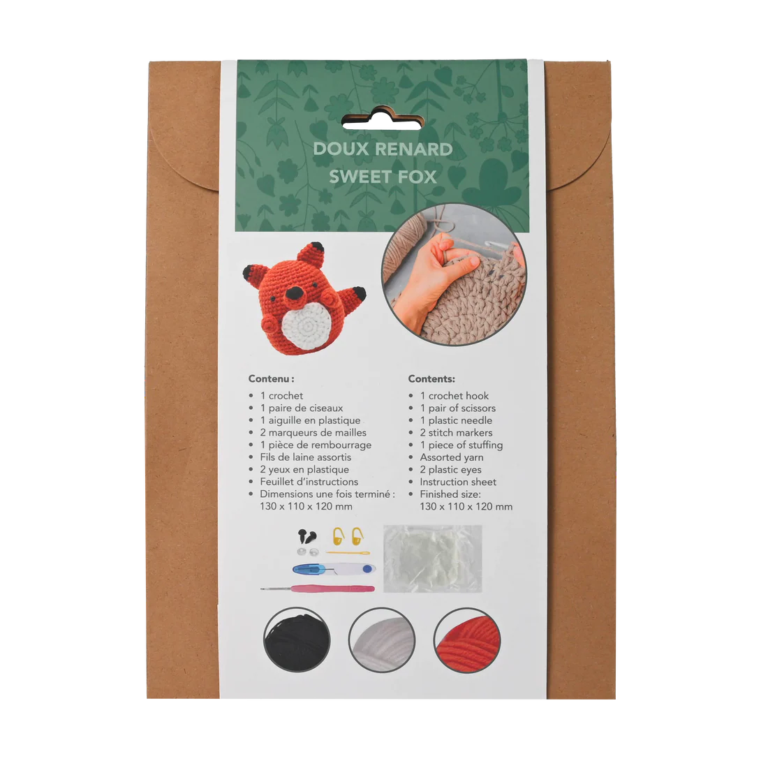 Kit DIY crochet - Doux renard