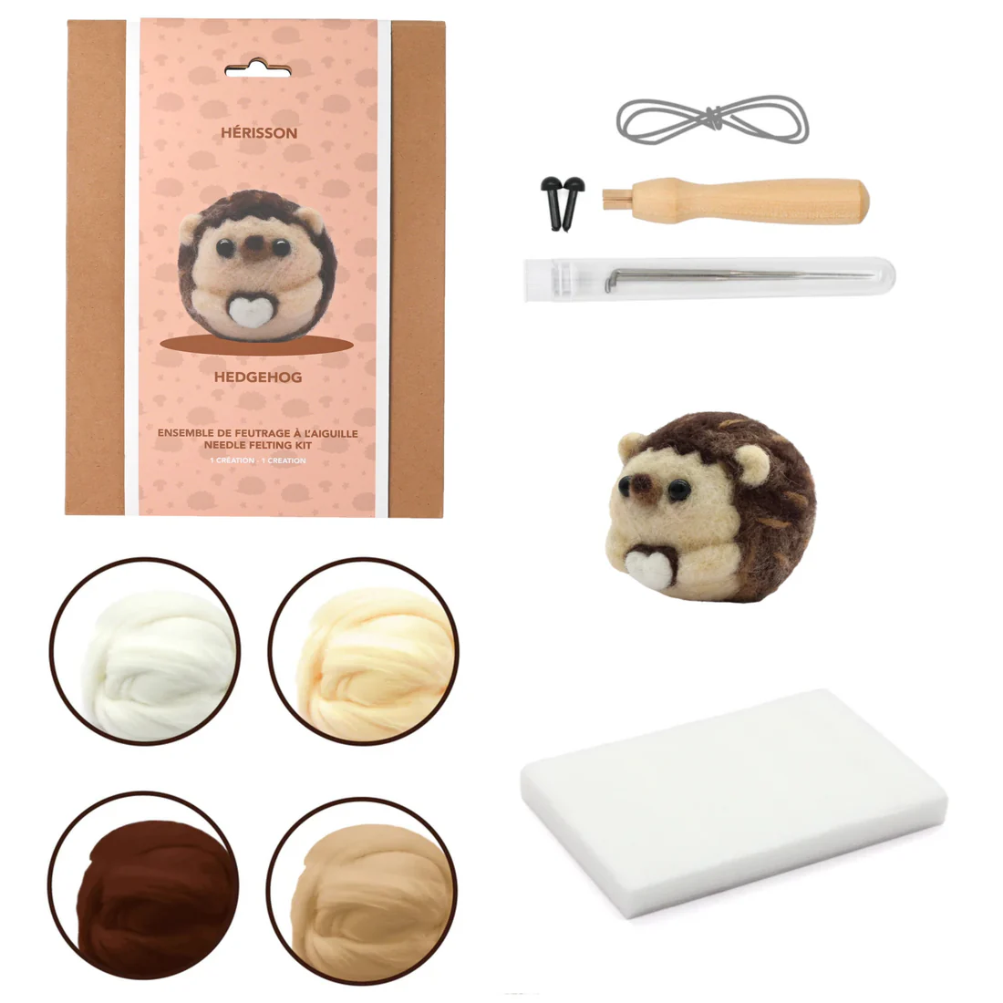 Kit DIY crochet - Hérisson