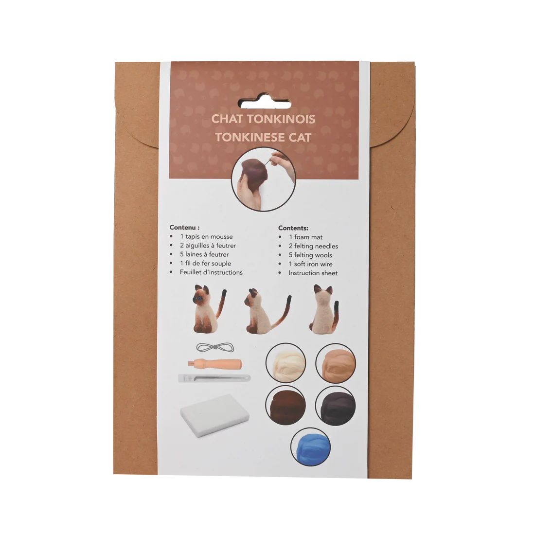 Kit DIY crochet - Chat Tonkinois