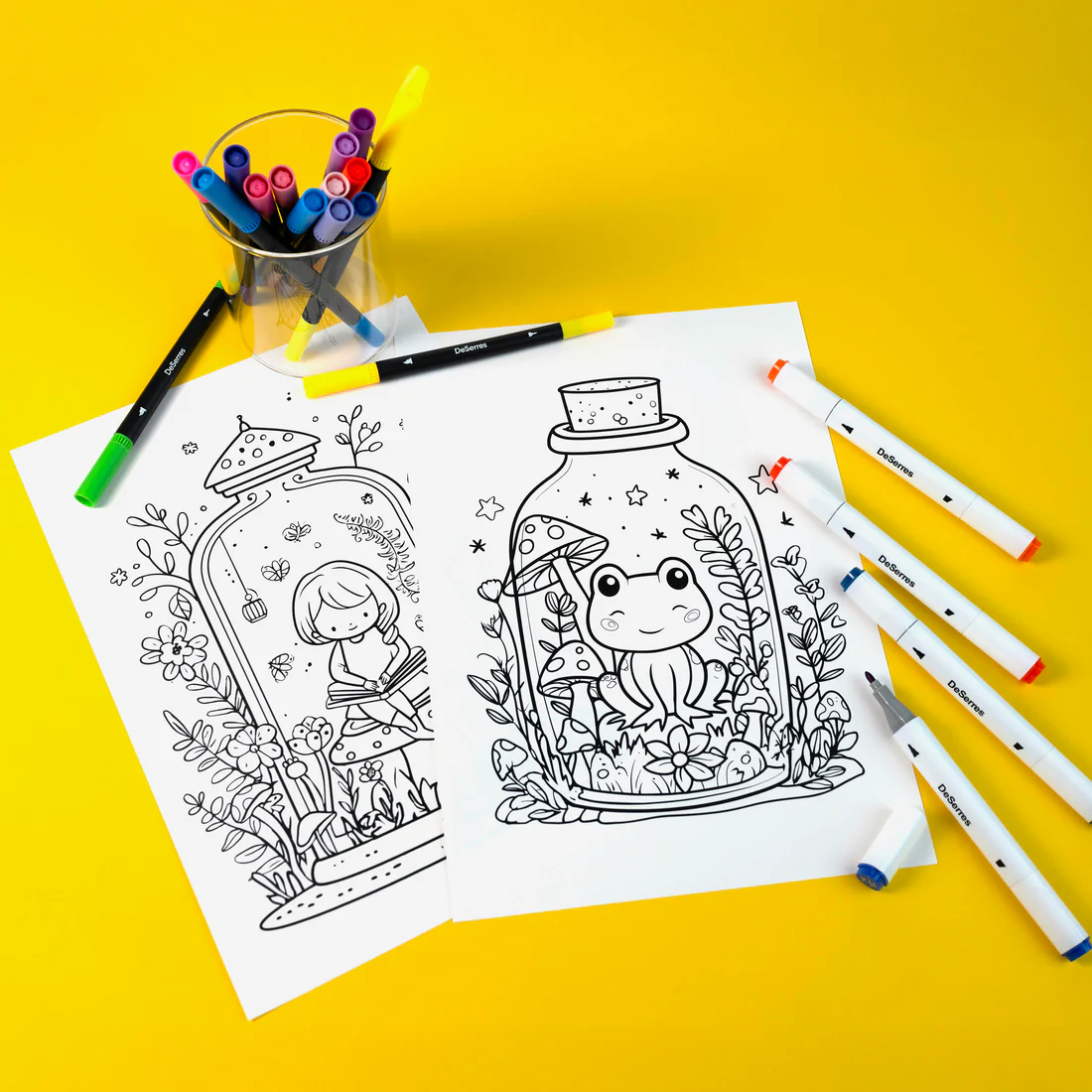 Mallette de coloriage DeSerres - 70 marqueurs